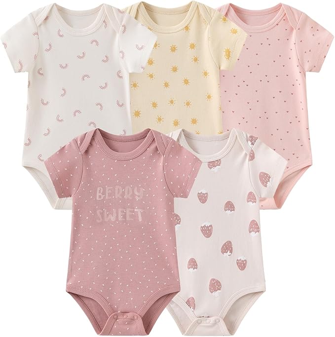 JELYLOVE Unisex Baby Boy Girl Bodysuits Sets 20 Pack Cotton Casual New Born Clothes Comfort Infant Outfit Essentials