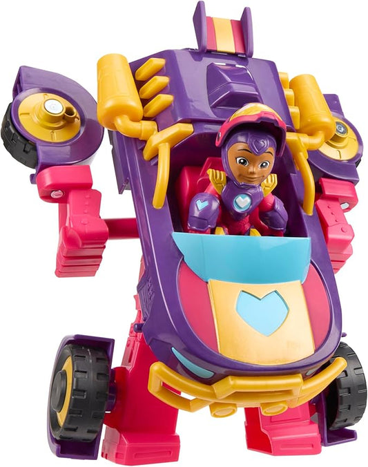 IRON MAN AND HIS AWESOME FRIENDS Marvel Ironheart 2-in-1 Mech Suit & Vehicle, Action Figure & Toy Vehicle Set, Super Hero Toys, Ages 3+