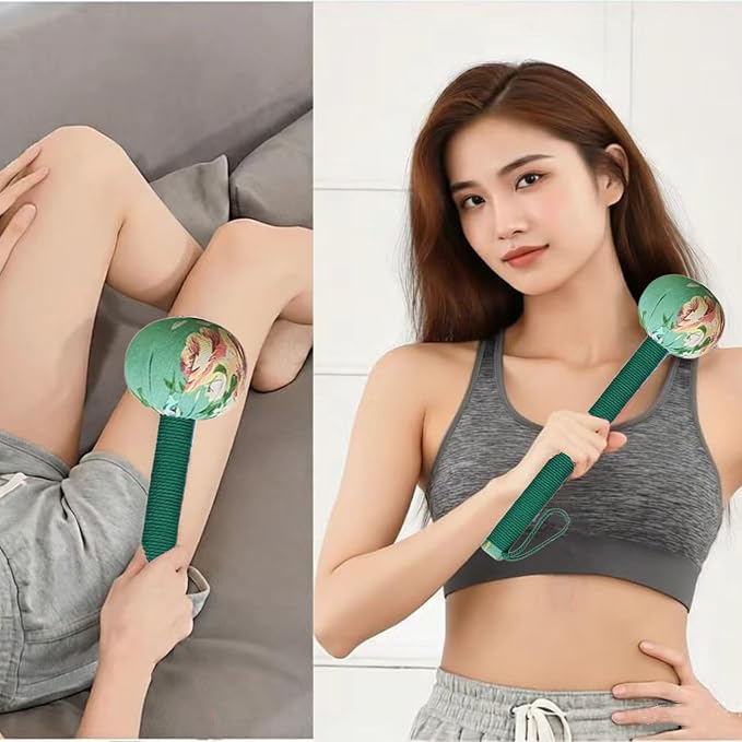 Body Massage Hammer, Manual Back Massager Tool for Body Relief | This Mugwort Massage Hammer Eases Back, Neck & Shoulder Muscle Tension, Perfect for Daily Relaxation at Home and Office