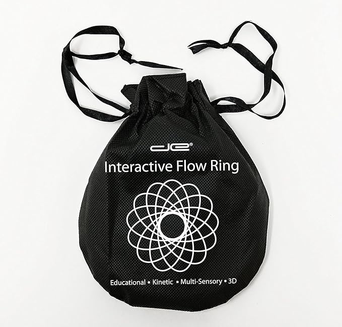 Digital Energy Kinetic Educational Spring Toy - Multi Sensory Interactive 3D Shaped Flow Ring (Royal Blue)