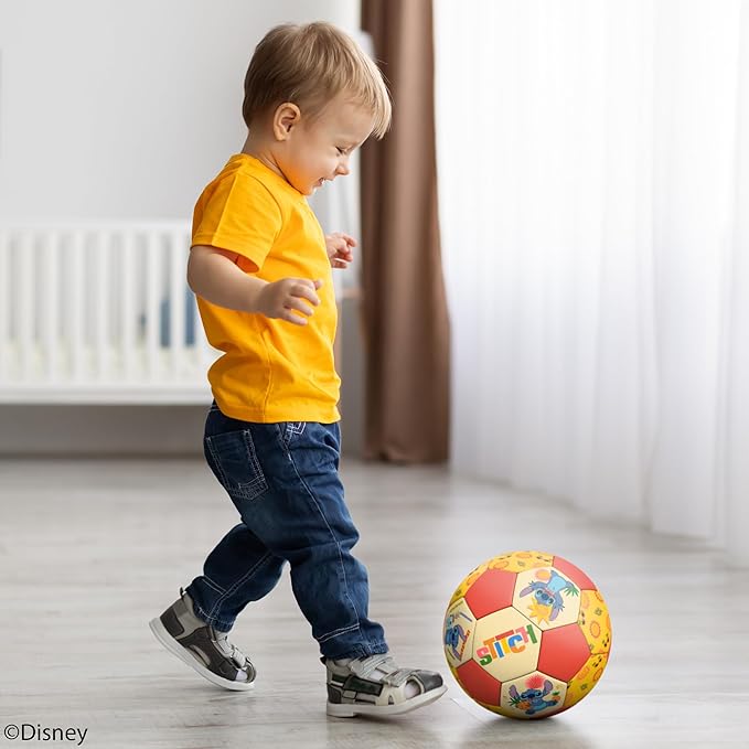 Soccer Ball 7 Inch for Kids 3+ Years Old, Ships Deflated, Disney Stitch Jr