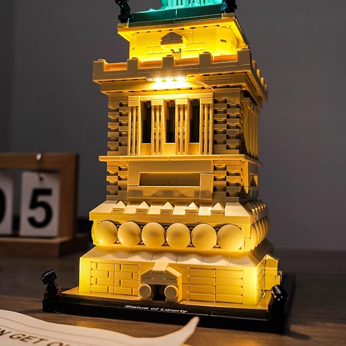 LED Lighting Compatible with LEGO Architecture Statue of Liberty 21042，Light Kit Compatible with LEGO 21042, NOT Included The Model Set - JUST Lights