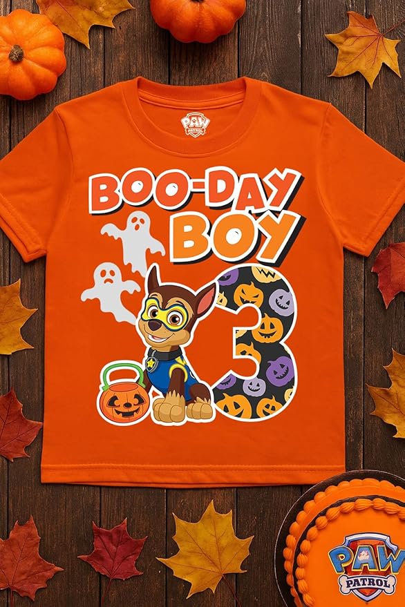 Paw Patrol Chase 3rd Birthday Boy Shirt - Toddler T-Shirt Gift Outfit for Party - Clothes for 3 Year Old Boys