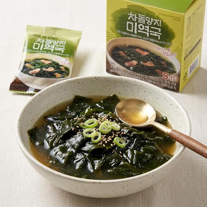Benepisyo Freeze Dried Seaweed Soup, 5 Pack Instant Miyeokguk 미역국 5개입 | Authentic korean flavor, freeze dried miyeokguk, quick instant soup packets, warm umami broth, ready in minutes