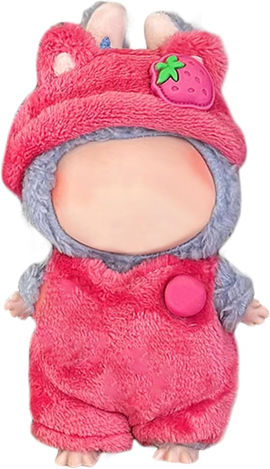 Clothes Fit for 17CM Doll, Fashion Doll Clothes Outfit Set Cute Theme Designer Toys Dress Accessories for Collector Fans Display (Strawberry)