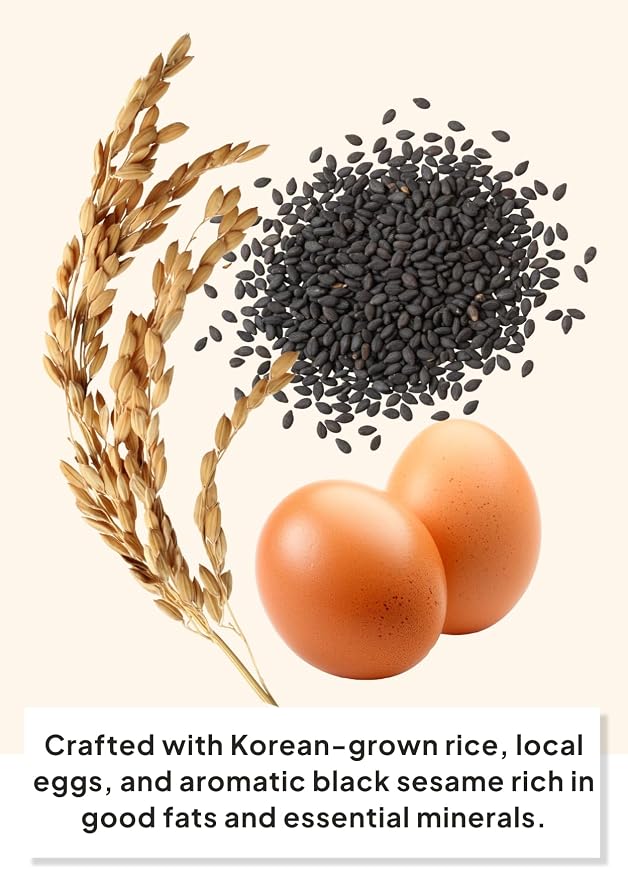 Korean Food Shinwhadang Rice Wafer Snacks, Black Sesame, Crispy, 6Pk | Oven-baked Korean rice crackers with black sesame flavor and a light, crispy texture