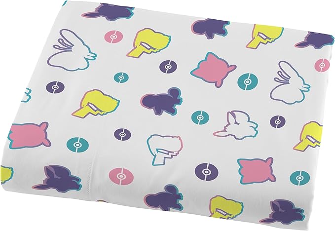 Northwest Pokemon Full Sized Bed in a Bag Set, Anime Kids Bedding, Boys and Girls Blankets, Friendly Battle