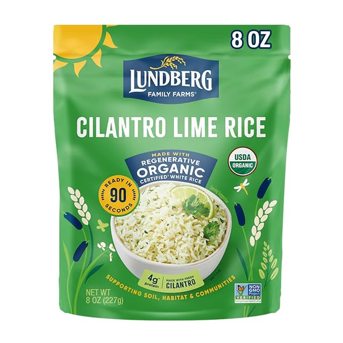 Lundberg Family Farms, Rice Jasmine Cilantro Lime Organic, 8 Ounce