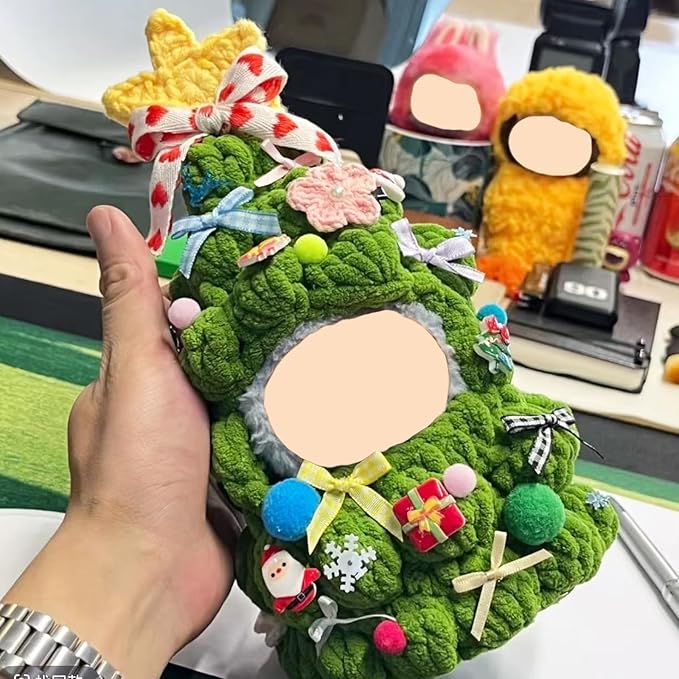 Designer Clothes for Dolls Accessories15cm /17cm Doll Clothing Set Replacement Pink Outfit 5Pcs Set (Green Christmas Tree Style)