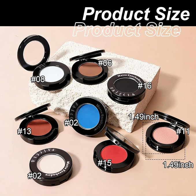 Ivory Opal Single Eyeshadow, Highly Pigmented Blendable Pressed Powder Eye Shadow, Long-Lasting Eye Makeup for Women, Versatile for Daily Commute, Buildable Color Payoff for Natural Looks #02