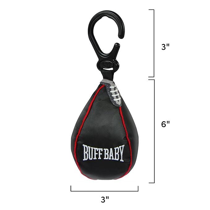 Genuine Fred BUFF BABY Speed Bag Crinkle Toy, Hanging Toy for Play Gym and Stroller, Engaging and Sensory Rich Toy, Fun Gift for Fitness Enthusiast and New Parents, Unique Gift