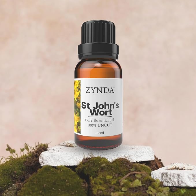 St. John’s Wort Essential Oil – 100% Pure & Natural Aromatherapy Oil | Calming & Relaxing Herbal Extract | Organic Mood Support Essential Oils for Balance & Wellness – 10ml
