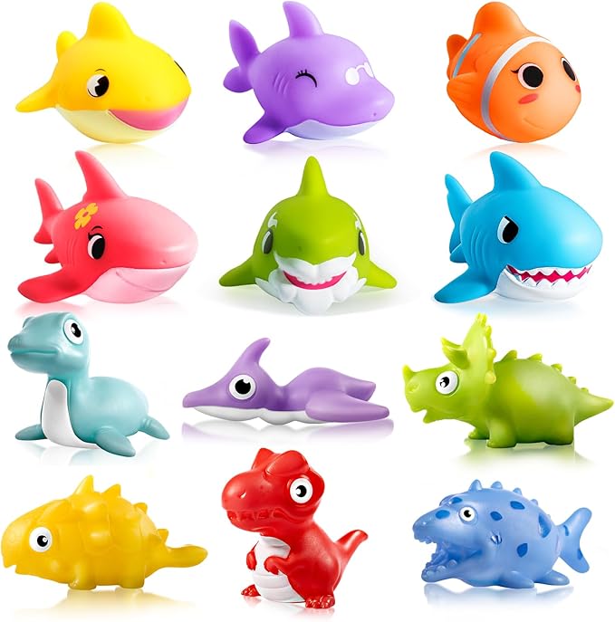 Hely Cancy Bath Toys for Kids - No Hole Baby Toys for 1 Year Old Infant Boys&Girls, Shower Water Pool Toys