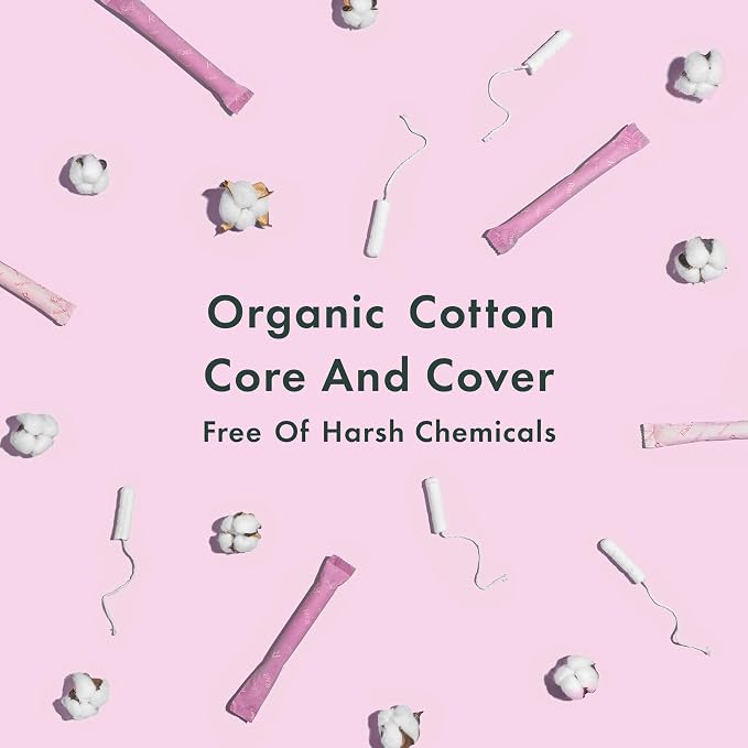 Rael Tampons, Compact Applicator Tampon Made with Organic Cotton, Multipack, Regular and Super Absorbency, BPA-Free, Chlorine-Free, Leak Locker Technology (36 Count, Bundle)