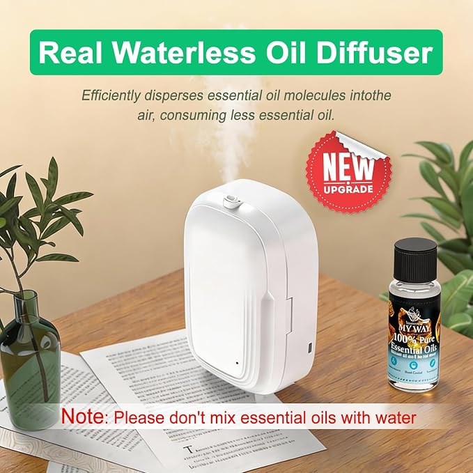 Waterless Essential Oil Diffuser,Home Hotel Aromatherapy,Cold Air Scent Diffuser with Smart APP & 3 Timer,1500 sq.ft Coverage| Whole House Oil Diffusers for Office,Room,On Wall,150ML-Quite,Gift-White