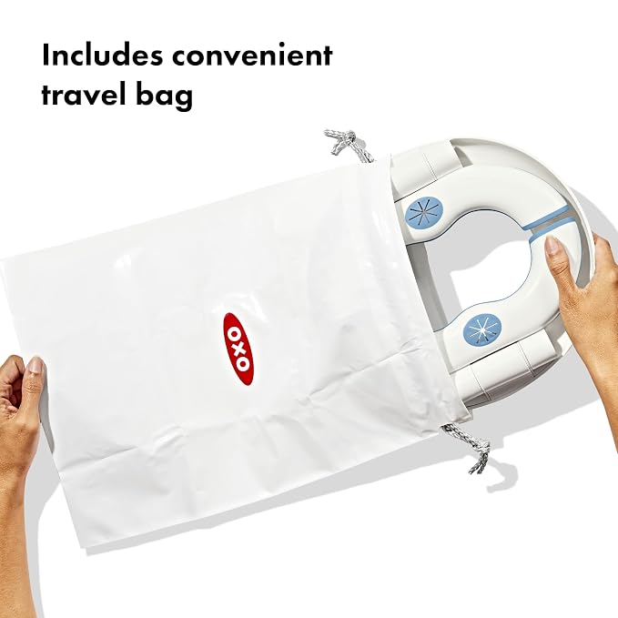 OXO Tot 2-in-1 Go Portable Potty with Travel Bag, Travel Potty Seat for Toddler - Dusk