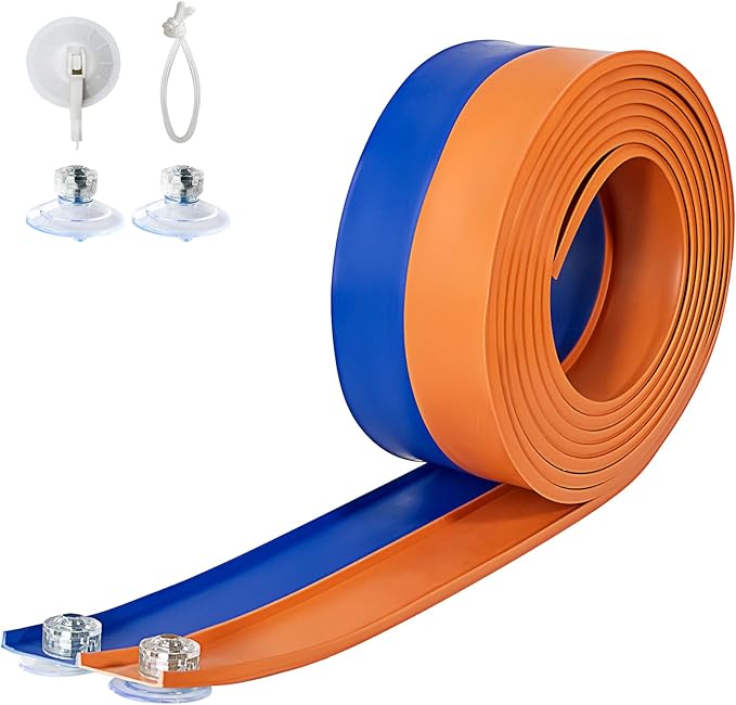 Flex Tracks 15 Ft for Kids Starter Set, Flexible Race Car Ramp Track with Suction Cups Compatible with Hot Wheels and Diecast 1/64th Cars for Ages 3 & Up(Blue & Orange)