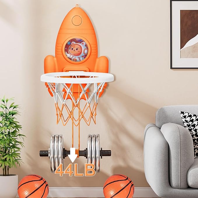 Mini Basketball Hoop with Balls and Pump for Kids Boys Girls Age 2 3 4 5 6,Toddlers Basketball Hoop for Indoor or Outdoor Play,Adjustable Height,Toys Gift for Childs