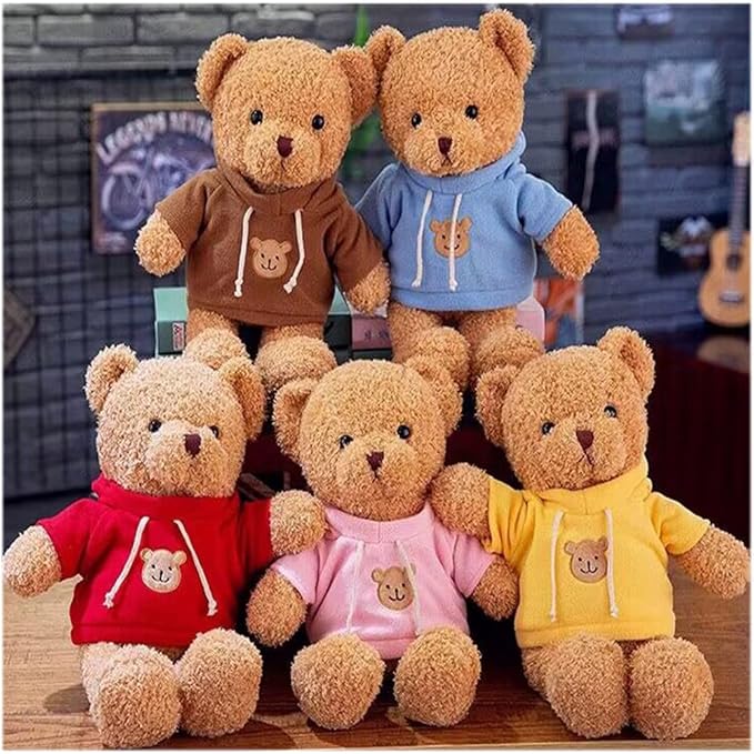 Teddy Bear Stuffed Animal Teddy Bears Plush Doll Cute Bear Toy 11.8 inch for Girls Boys Christmas Valentine's Day(Brown Bear)