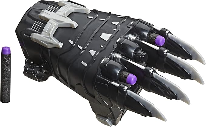 Marvel Nerf Power Moves Black Panther Power Slash Claw, Dart-Launching Toy for Kids Roleplay, 5+ (Amazon Exclusive)