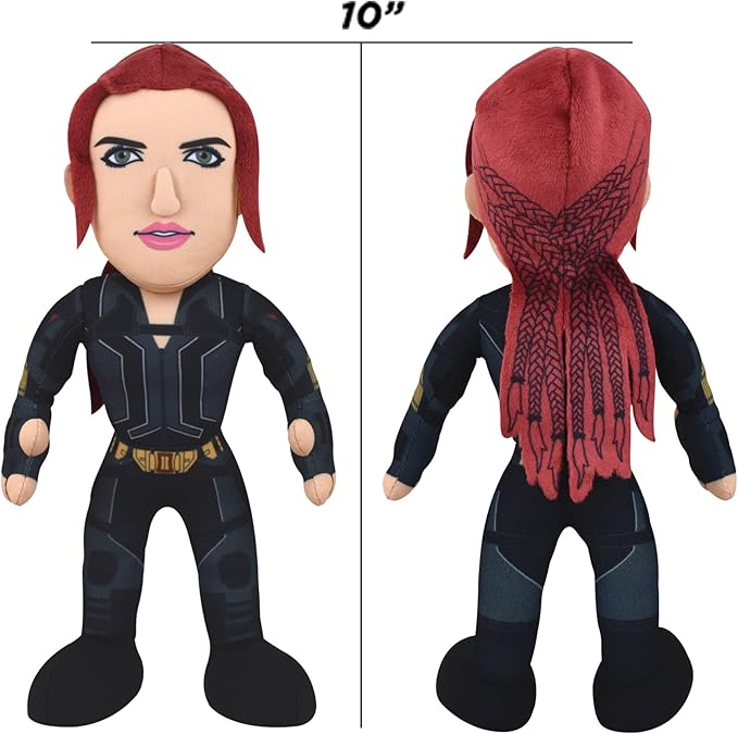 Bleacher Creatures Marvel Black Widow 10" Plush Figure - A Superhero for Play or Display