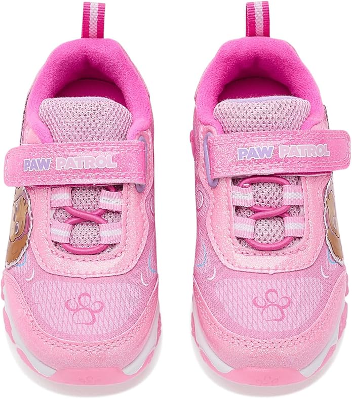 Girls Character Shoes Light Up Shoes LED Athletic Shoes for Girls Disney Princess Moana Little Mermaid Stitch Minnie Frozen Paw Patrol (Sizes: 5-10 Toddlers / 11-12 Little Kid)