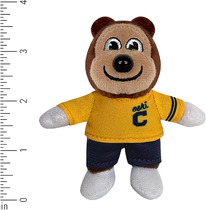 Bobbi-Dobbiez Attachable Plushie University of California (Berkeley) Oski Mascot – Attaches to Backpacks, Bags, Shoes, Water Bottles, and More