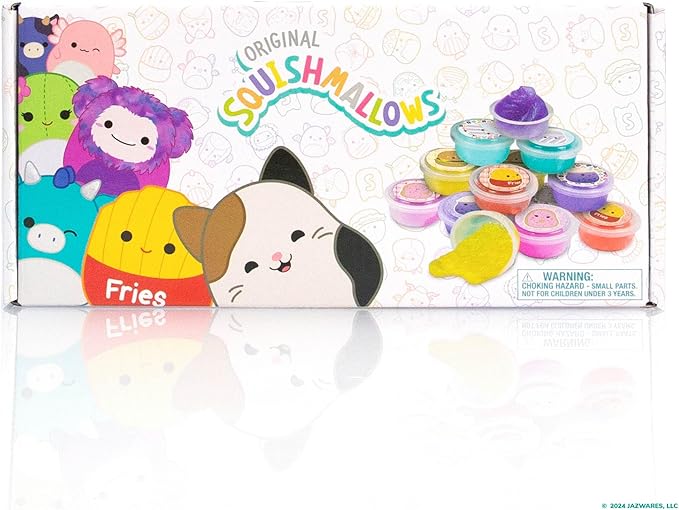 Original Squishmallows Ultimate Compounds Set, 25-Pack, Scented Glitter Slimes, Slime Party Favors for Kids, Slime Bulk, Kids Party Favors Goodie Bags, Mini Slime, Sludge Toys
