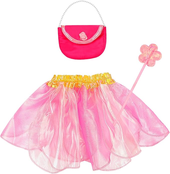 Fedio Dress up Clothes for Little Girls - Kids Dress up & Pretend Play Princess Dress up Trunk Costume for Girls 3-6 Years