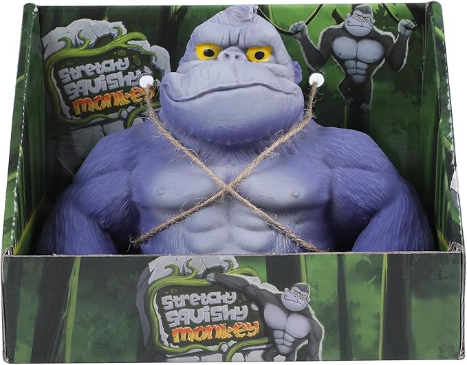 Super Stretchy Gorilla Fidget Toy, Squishy Monkey Squeeze Toy, Splat Maxi Kong, Sensory and Fidget Toy for Kids and Adults, Fun Gift for Fidgeters, Ideal Gift for Kids (Purple)