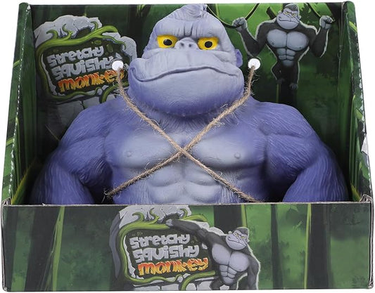 Super Stretchy Gorilla Fidget Toy, Squishy Monkey Squeeze Toy, Splat Maxi Kong, Sensory and Fidget Toy for Kids and Adults, Fun Gift for Fidgeters, Ideal Gift for Kids (Purple)