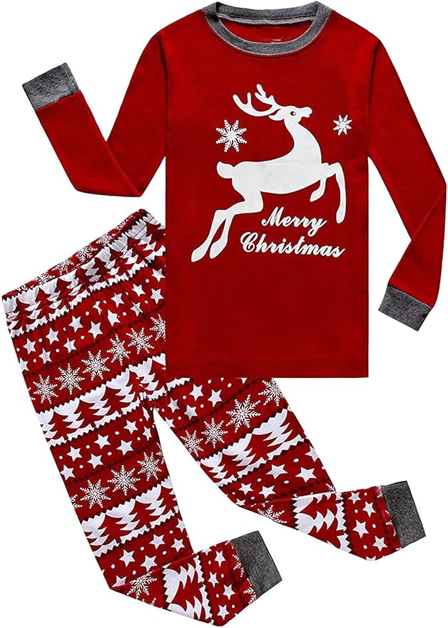 Family Feeling Little Boys Pajamas Sets 100% Cotton Long sleeve Pjs