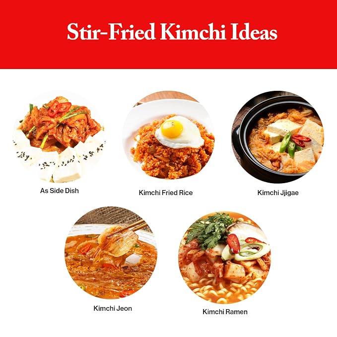 Wang Korean Canned Kimchi – Authentic Stir-Fried Fermented Napa Cabbage with Gochugaru | Multi-Purpose Kimchi Rich in Probiotics | Spicy Korean Flavor | 5.64 oz, Pack of 1