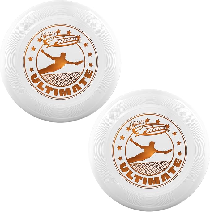 Wham-O Frisbee Official Ultimate 175g Flying Disc, 10.75 Inch, Professional Training Disc for Competition and Outdoor Fun (A(2Pack))
