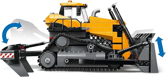 LEGO City Yellow Bulldozer Toy, Gift for Birthday, Building Blocks for Boys and Girls, Ages 8, 9, 10, Elementary School Students, City Building, Vehicles, Cars, Mini Cars, for Mom and Dad, 60466