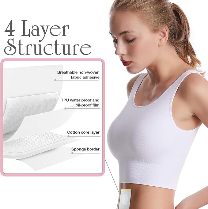 Castor Oil Patches, Castor Oil Belly Button Patch Disposable Organic Cotton Self-Adhesive Pads for Belly Button, Anti Leakage Design, Breathable & Portable, No Wash 100PCS