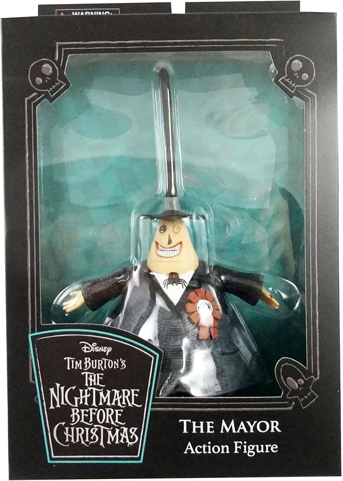 Diamond Select Toys The Nightmare Before Christmas Best of Series: Mayor Action Figure, Multicolor