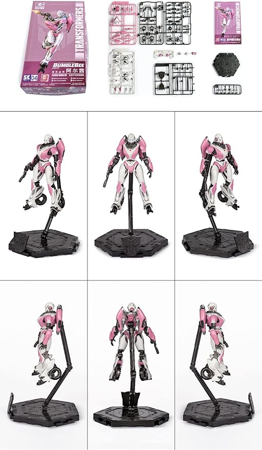 Arcee Figure Model Kit – Cybertron Easy to Assemble 3D Articulated Action Pre Painted Collectible Series Toys Hobby 08128