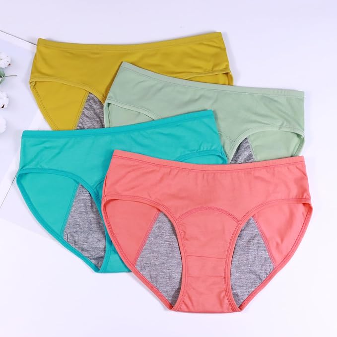 Demifill Teen Girls Period Underwear Cotton Soft Women Panties For Teens Briefs
