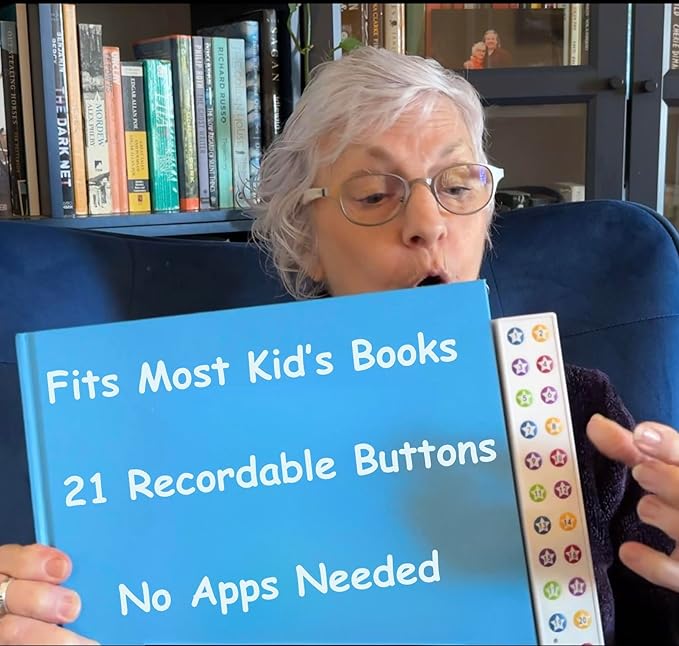 The Recordable Book Buddy – Screen-Free Storytelling Device for Kids, Personalized Audio Reader, Perfect for Grandparents & Long-Distance Families