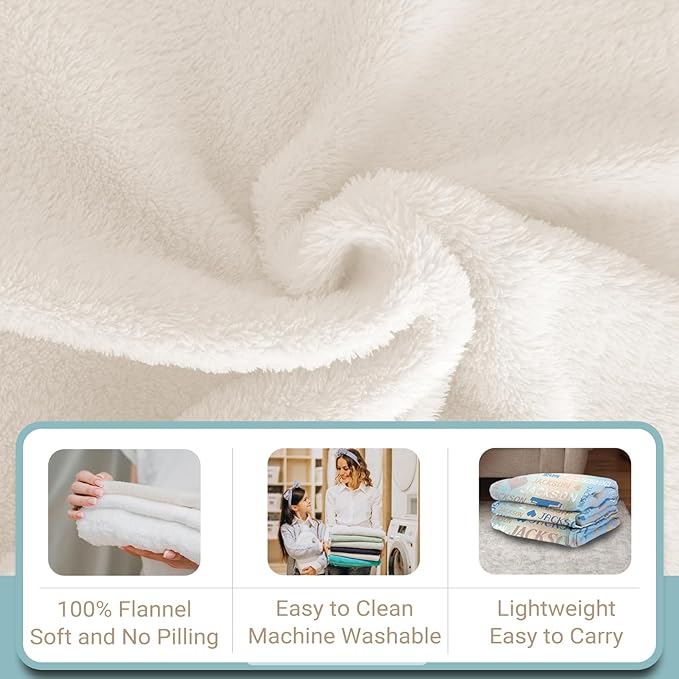 Personalized Name Blanket for Kids Adults, Custom Blanket with Name, Customized Baby Blanket for Girls Boys, Personalized Birthday Gifts for Women Men