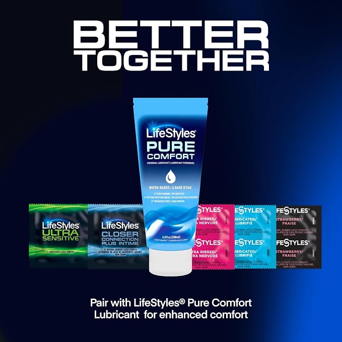 LifeStyles Variety Pack Natural Rubber and Lubricated Latex Condoms, 144 Count, Triple Tested (Pack of 1)