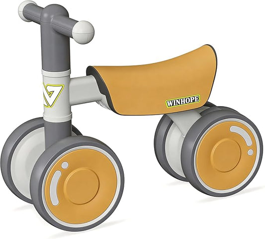 WinHope Baby Balance Bike for 1 Year Old Boys Girls,12-36 Month Toddler Balance Bike with 4 Wheels,Toddler First Bike,Girls First Birthday Gifts