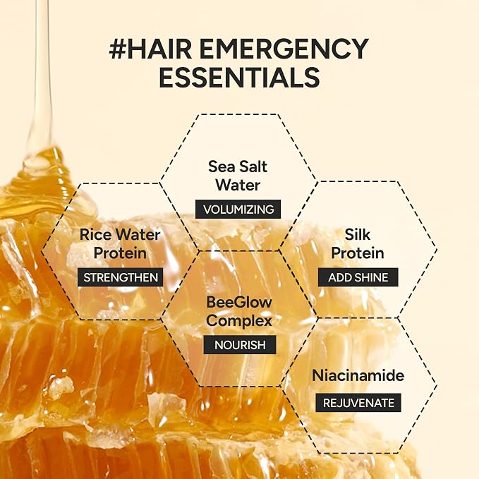 Korean Cream Shampoo with Sea Water & 9 Proteins – Silk, Keratin, Collagen & 4 Peptides for Thinning Hair – Honey & Royal Jelly Nourishing – Sulfate, Paraben & Silicone Free – 16.9 fl oz