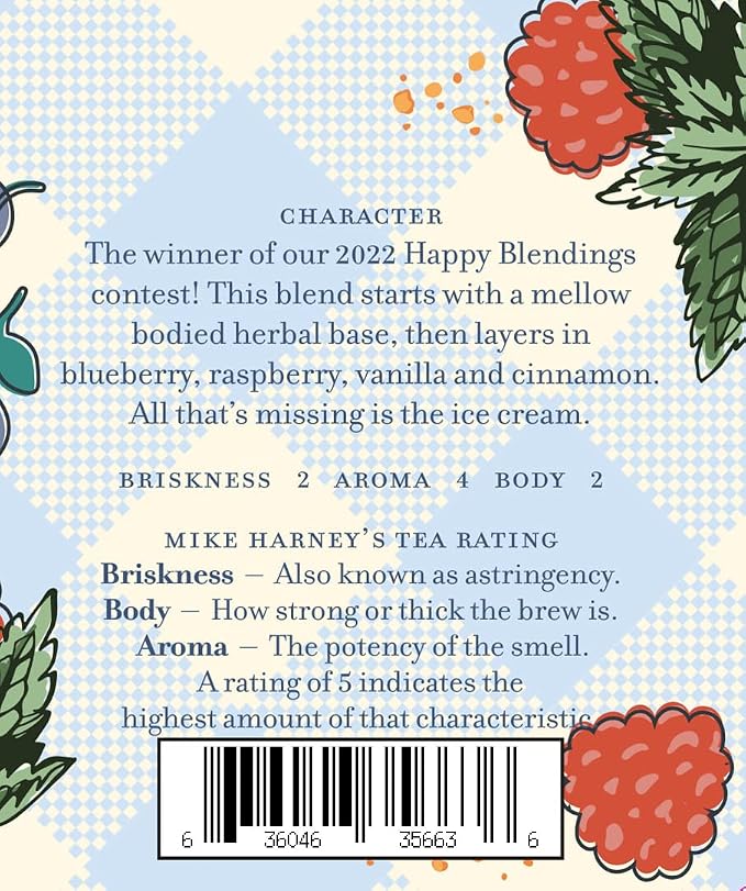 Harney & Sons Berry Cobbler Tea, Tin of 20 sachets, Rooibos with Fruit Flavors