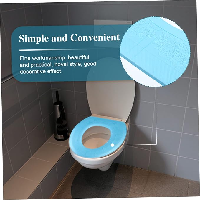 Breathable Eva Toilet Seat Cover Cushion Comfortable Bathroom Mat for Family Use Soft Standard Toilets