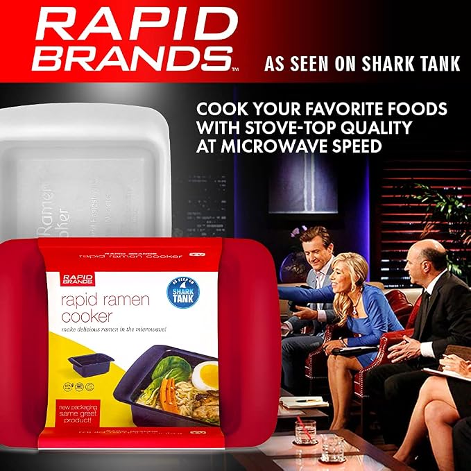 Rapid Ramen Cooker | Microwavable Cookware for Instant Ramen | BPA Free and Dishwasher Safe | Perfect for Dorm, Small Kitchen or Office | Pink, 1-Pack