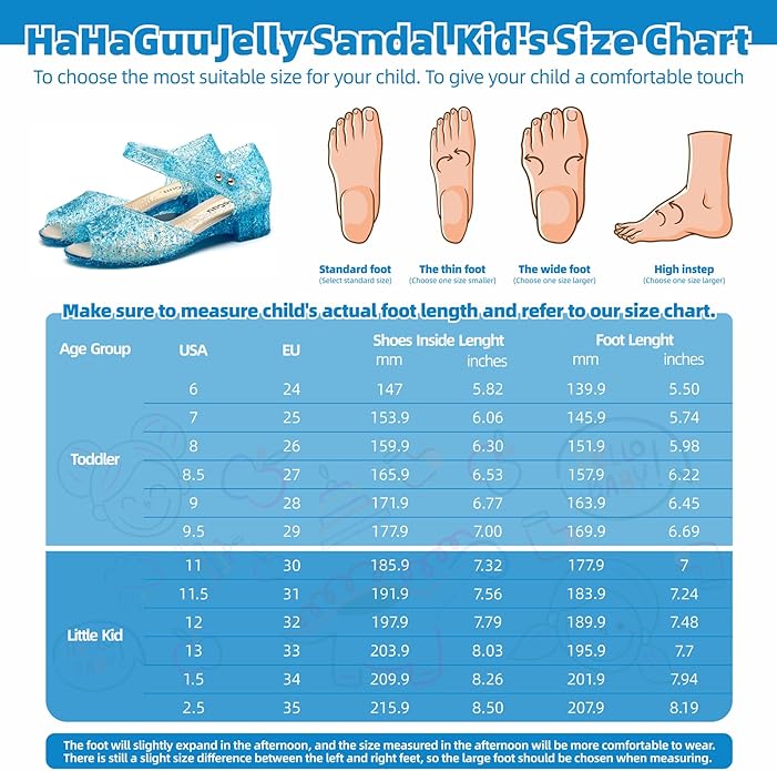 Princess Jelly Flats Shoes Girls Birthday Party Heels Snow Queen Cosplay Costumes Dress Up Sandals for Toddler Little Girls Big Kids