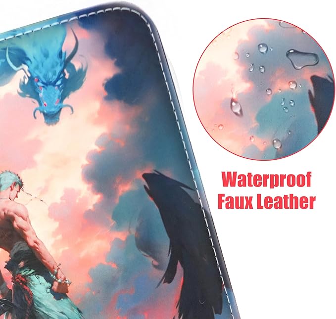 400 Pockets Zoro Card Binder for One Piece Zoro Cards,Portable Waterproof Card Storage Book with Removable Sleeves, Children Gifts for Anime, Sword and TCG Card, Luffy-Style 6, WEST010