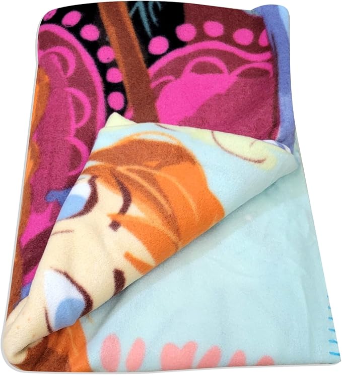 Official License Character Girls Pink Fleece Soft and Cozy Throw Blanket (40" x 60) (Frozen19)